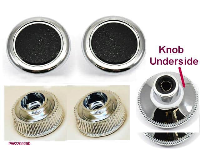 Radio Knob Set: Buick GS Skylark 68-72